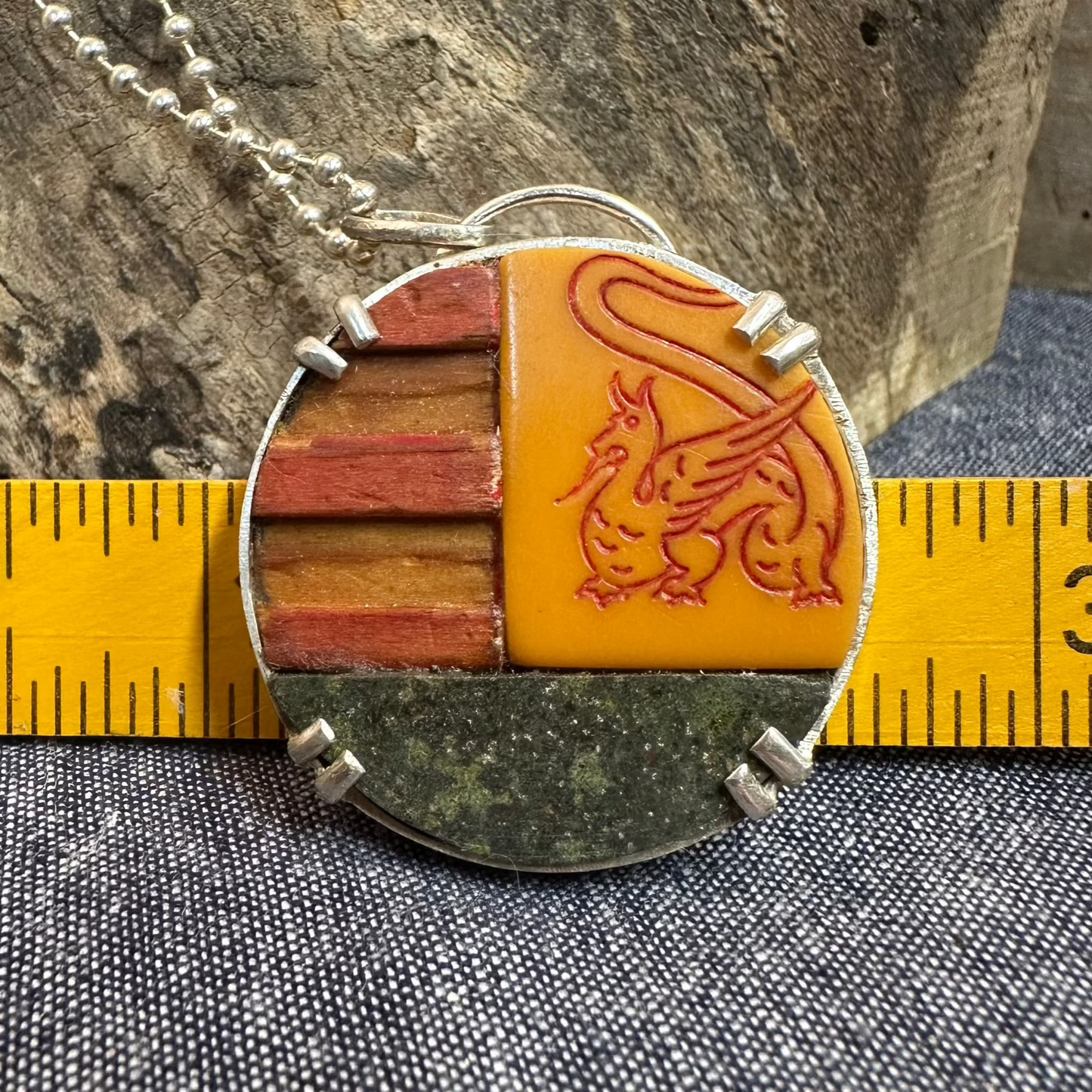 Red Dragon in Michigan pendant